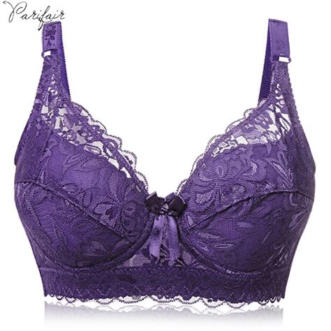 Parifairy Cotton Bra Floral Lace Sexy Bras Plus Size Women Underwear