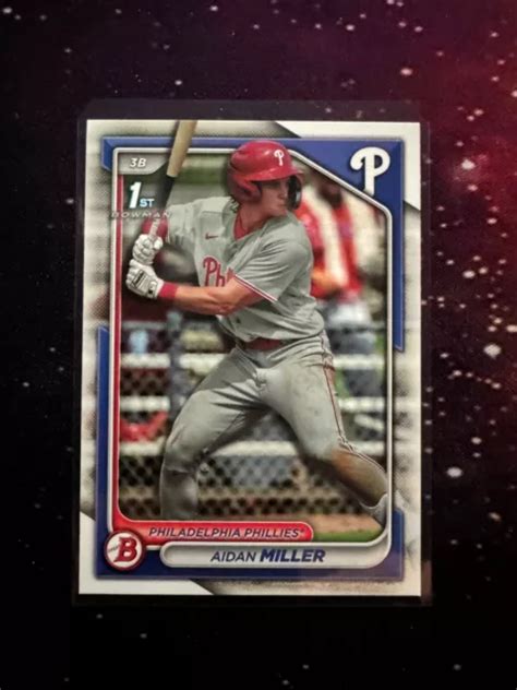 Aidan Miller Re Carte Bowman Bp Philadelphie Phillies