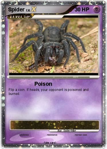 Pokémon Spider 1598 1598 Poison My Pokemon Card