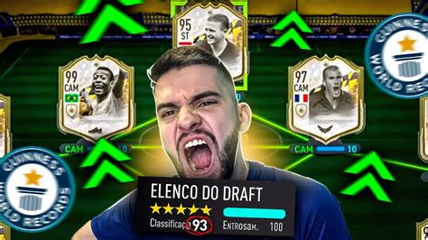 TIME ABSURDO FUT DRAFT DOS ICONS 193 TÁ CHEGANDO FIFA 22