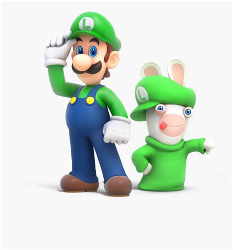 Luigi N Rabbid - Mario Rabbids Kingdom Battle Luigi, HD Png Download ...