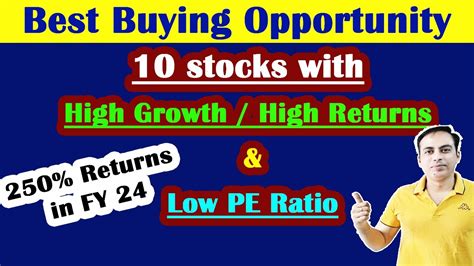 10 Stocks High Returns Low PE Undervalued Stocks For Long Term