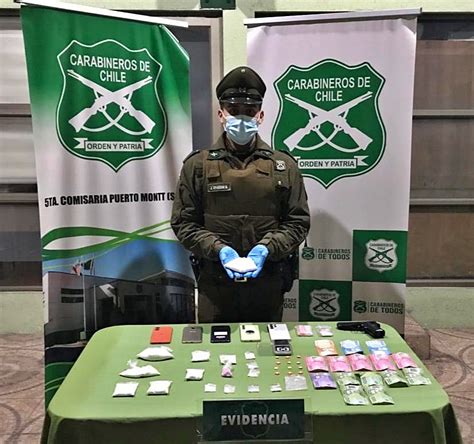 Carabineros detiene a tres sujetos por microtráfico en Puerto Montt