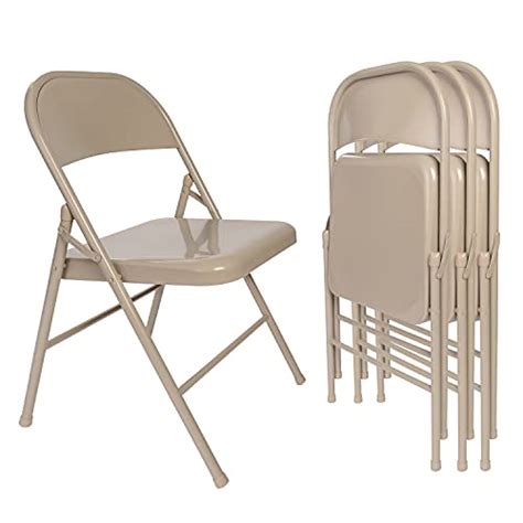 Vecelo Lot De Chaises Pliantes Cadre En M Tal Avec Triple Renfort