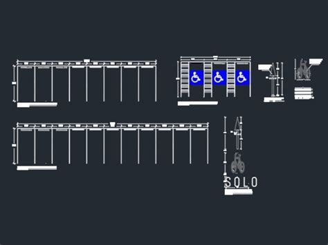 Detalles De Estacionamiento Y Senalles Viales En Autocad Librer A Cad