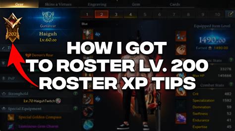 Lost Ark How I Got Roster Lv Roster Xp Tips Youtube