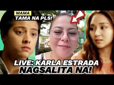 Live Karla Estrada May Mensahe Para Sa Lahat Youtube