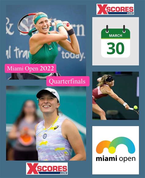 Tennis Wta Tour Miami Open Wed March Xscores News