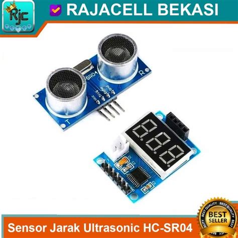 Jual Sensor Jarak Ultrasonic Hc Sr Display Segment Data Out