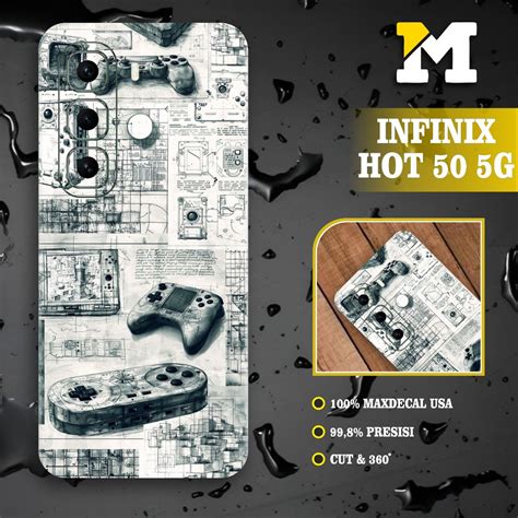 Jual INFINIX HOT 50 5G 2pcs GARSKIN SKIN CASE SKIN FULL COVER