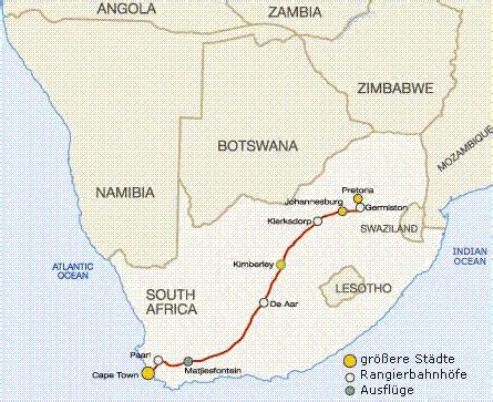 S Dafrika Reiseangebot Mit Dem Rovos Rail Von Pretoria Nach Kapstadt