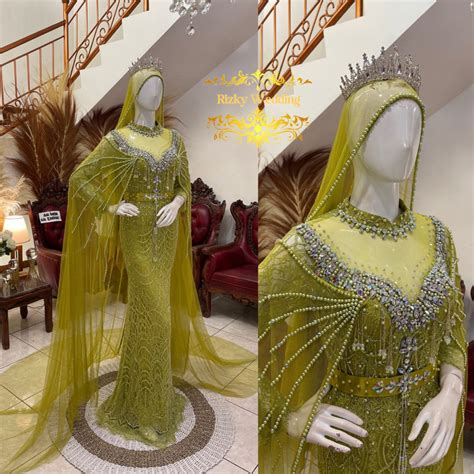 Jual Gaun Pengantin Slim Dres Santili Kebaya Pengantin Akad Santili