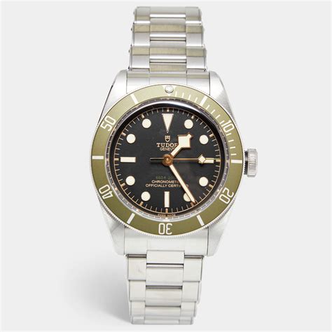 Tudor Black Stainless Steel Black Bay Harrods Special Edition M G