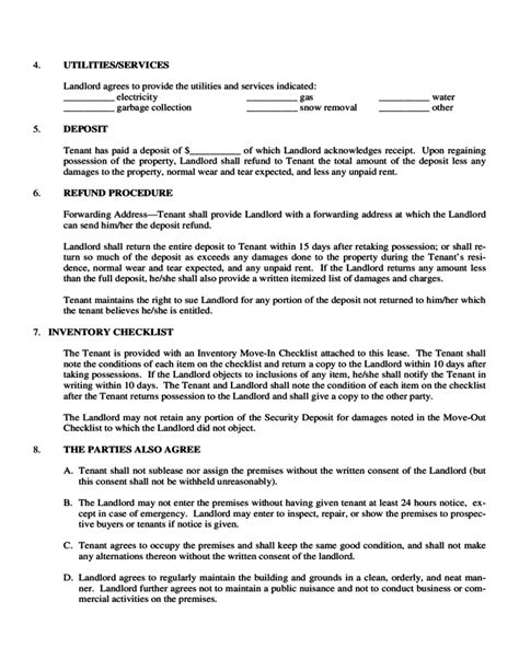 Landlord Lease Agreement Form Pennsylvania Free Download