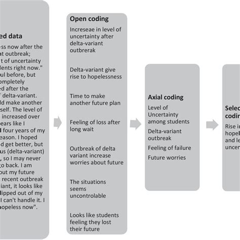 Illustration Of Coding Process To The Final Theme Download Scientific Diagram