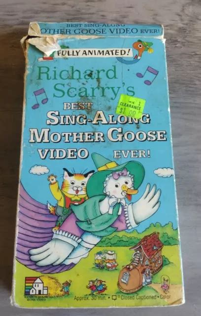 Richard Scarry S Best Sing Along Mother Goose Video Ever Vhs