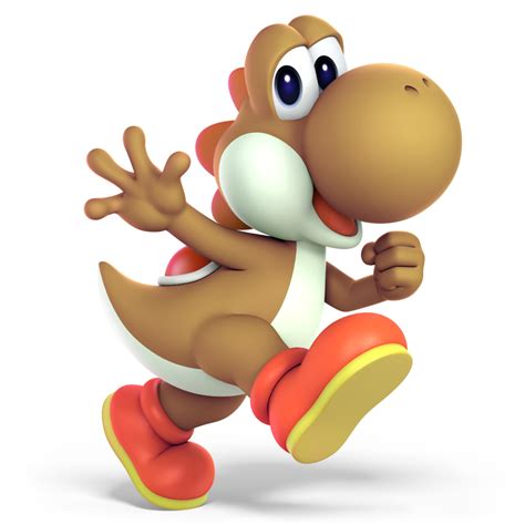 SSBU: Brown Yoshi by MegaToon1234 on DeviantArt