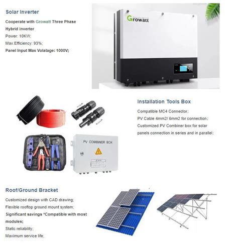 Eitai 10kw Solar Power System 15kw 20kw 30kw Hybrid Lithuim Battery