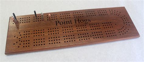 Giant 3 Track Engraved Continuous Cribbage Board