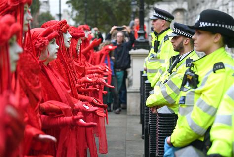 Extinction Rebellion London Protest Eco Protesters Glue Themselves To