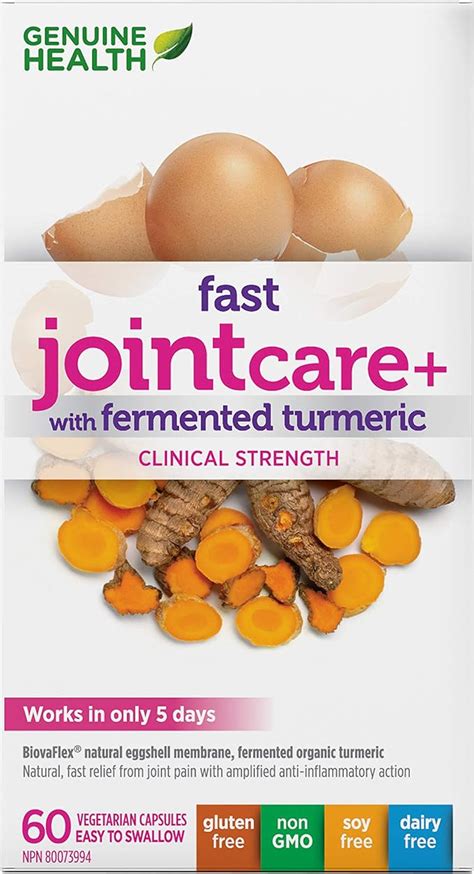 Genuine Health Fast Joint Care Pain Relief With Fermented Turmeric 60