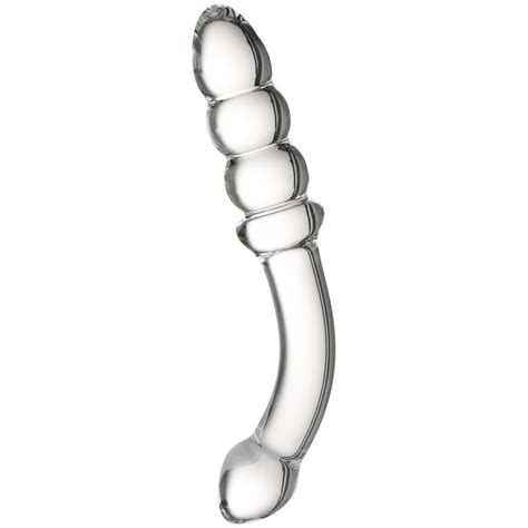 Sinful Ribbed Glas Dildo Dag Dag Levering Sinful