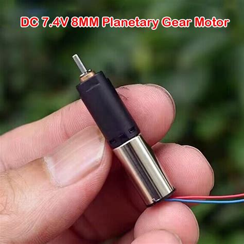 มอเตอร์เกียร์แม่เหล็กแรงบิดสูง Dc 6v 74v 12v 80rpm 8 มม 816 Coreless