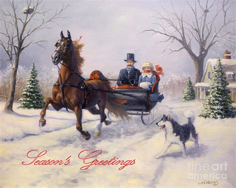 Dashing Through The Snow Painting By Jeanne Newton Schoborg Fine Art