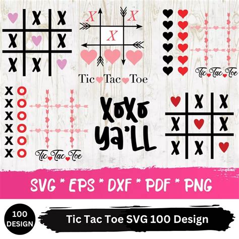 Tic Tac Toe 100 Design Png Svg Eps Svg Inspire Uplift