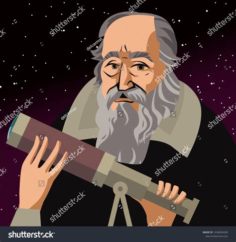 Galileo Galilei Great Scientific Astronomer Royalty Free Stock