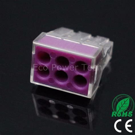 Jual Push Connector Wago 6pin PCT 106 Terminal Konektor Model Colok