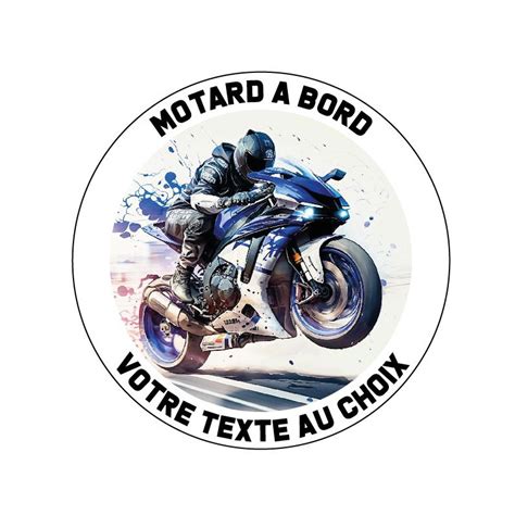 Sticker motard à bord sportive D