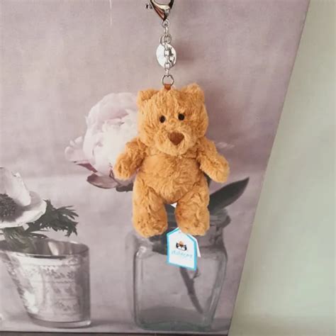 New Jellycat Bartholomew Bear Bag Charm Soft Toy Plush Bnwt £3999