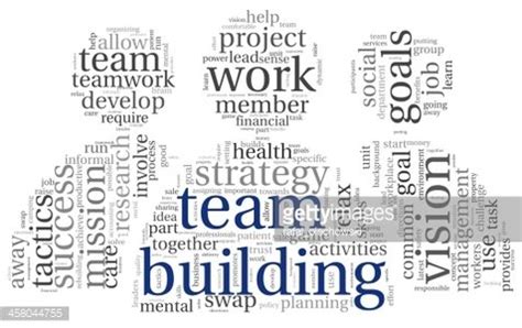 Team Building Concept In Word Tag Cloud Stock Clipart Royalty Free