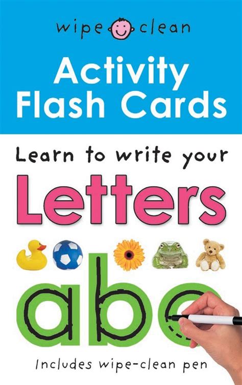 Wc Activity Flash Card Abc Wipe Clean Activity Flashcards Priddy