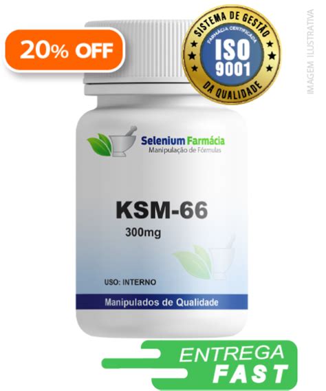 Ksm 66® 300mg Mantém Níveis De Testosterona Promove Desejo Sexual Em