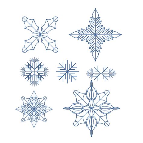 Snowflake Pattern Design Material Snowflake Design Snowflake Modeling Snowflake Decoration