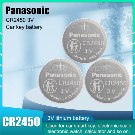 Panasonic Al Cr2450 Cr 2450 Lm2450 Dl2450 3v Lithium Button Cell