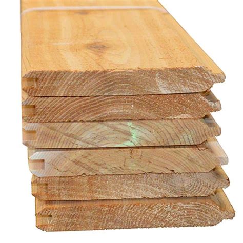 Interfor 1 In X 6 In X 10 Ft Select Kilndried Cedar Tongue And Groove Board 6piecebundle