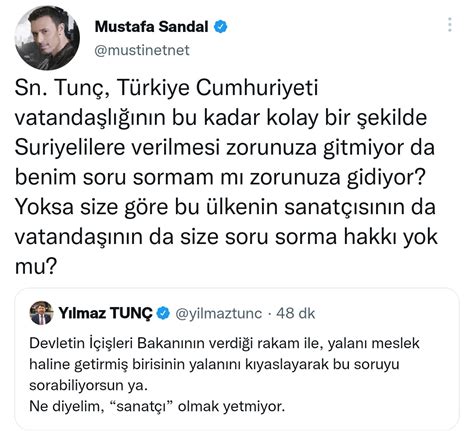 Muhbir On Twitter Sanat Mustafa Sandal Dan Akp Li Y Lmaz Tun