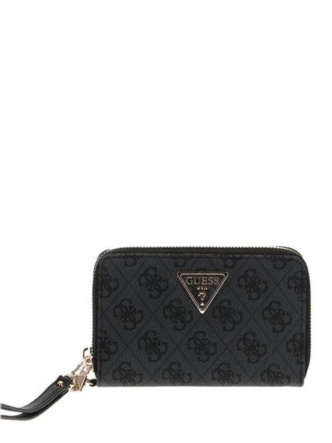 Guess Laurel Cartera Mediana Con Cremallera Bolsa De Asas Vikky Large