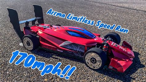 Arrma Limitless Rc Speed Run Mph Azure Lipos Teamrk Youtube