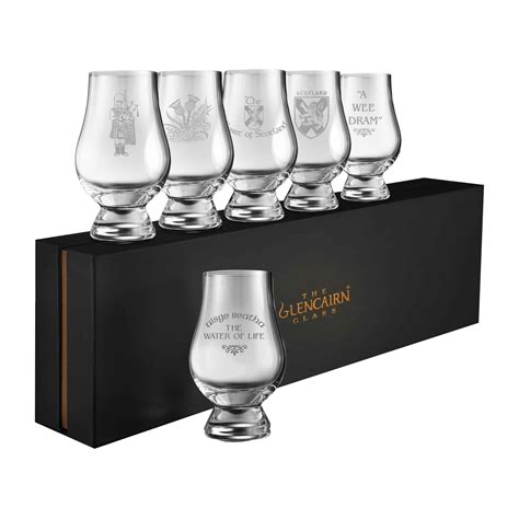 Glencairn Glass Scottish Set Of 6 Whisky Ts Uk