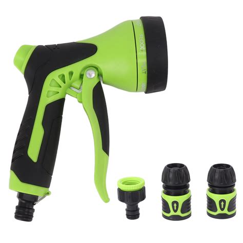 Garden Hose Nozzle Sprayer 9 Modes Water Spray Nozzle Slip Resistant For Watering Plants Lawn