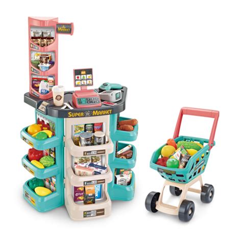 Set Accesorii Supermarket Woopie Casa De Marcat Carucior