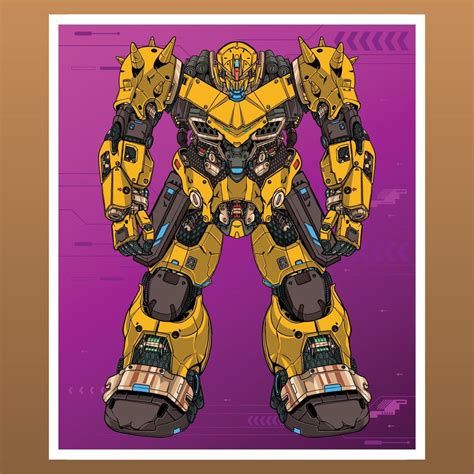 Bumblebee mecha illustration 13762525 Vector Art at Vecteezy