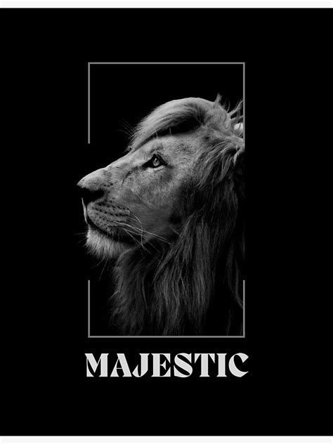 "lion majestic black and white" Poster for Sale by Marina4YOU | Redbubble