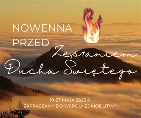 Nowenna Przed Zes Aniem Ducha Wi Tego Wsp Lnota Nowy P D