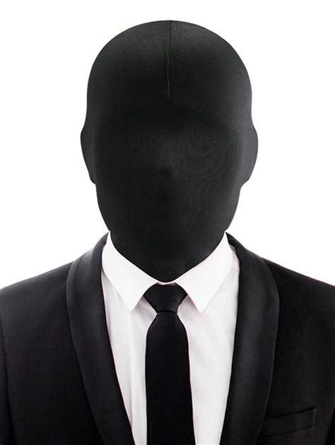 1pc Black Mask Faceless Mask Stretch Breathable Odorless Mask Cosplay Unisex Adult Clothing