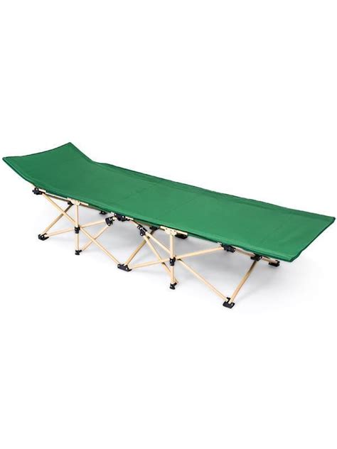 Hifashion Camping Cot Portable Folding Beach Bed Extra Portable Guest